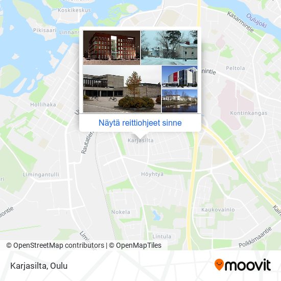 Kuinka päästä kohteeseen Karjasilta paikassa Oulu kulkuvälineellä Bussi?