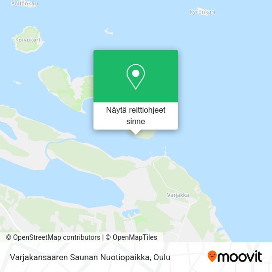 Varjakansaaren Saunan Nuotiopaikka kartta