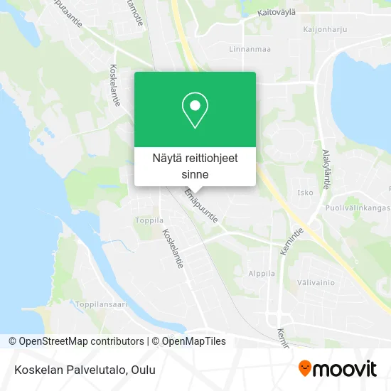 Koskelan Palvelutalo kartta