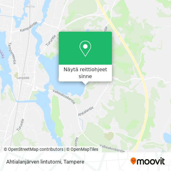 Ahtialanjärven lintutorni kartta