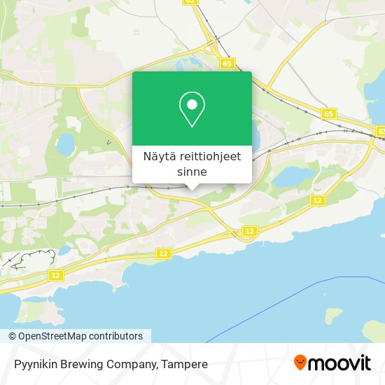 Pyynikin Brewing Company kartta