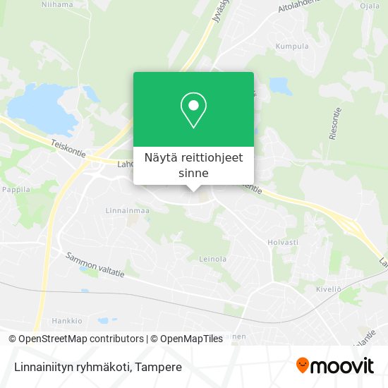 Linnainiityn ryhmäkoti kartta