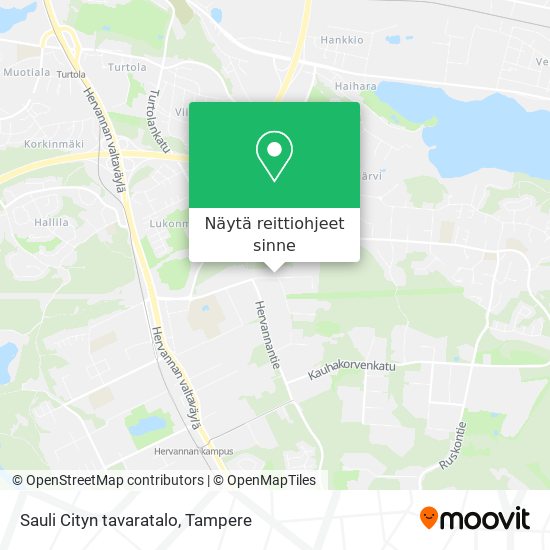Sauli Cityn tavaratalo kartta