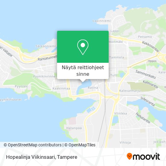 Hopealinja Viikinsaari kartta