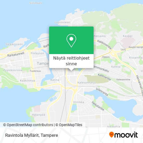 Ravintola Myllärit kartta