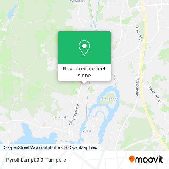 Pyroll Lempäälä kartta