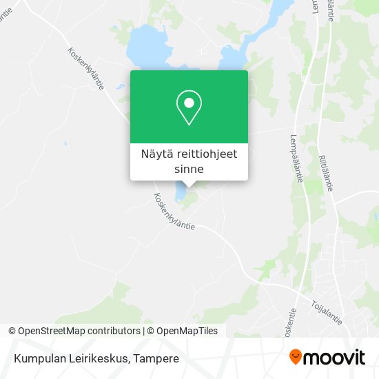 Kumpulan Leirikeskus kartta