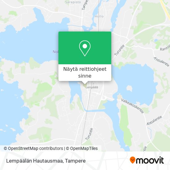 Lempäälän Hautausmaa kartta