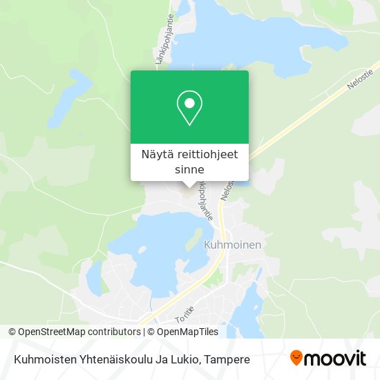 Kuhmoisten Yhtenäiskoulu Ja Lukio kartta