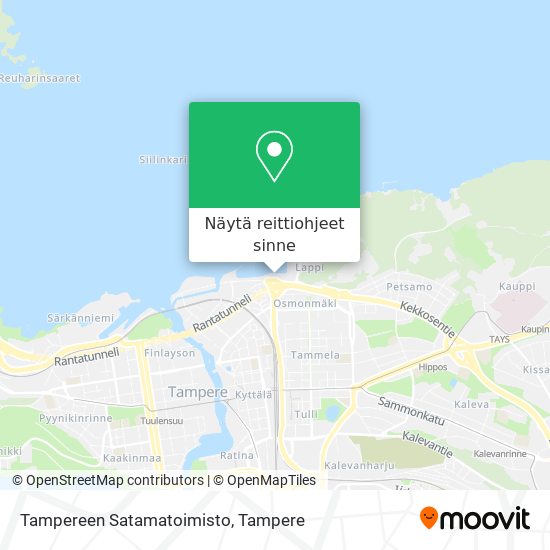 Tampereen Satamatoimisto kartta