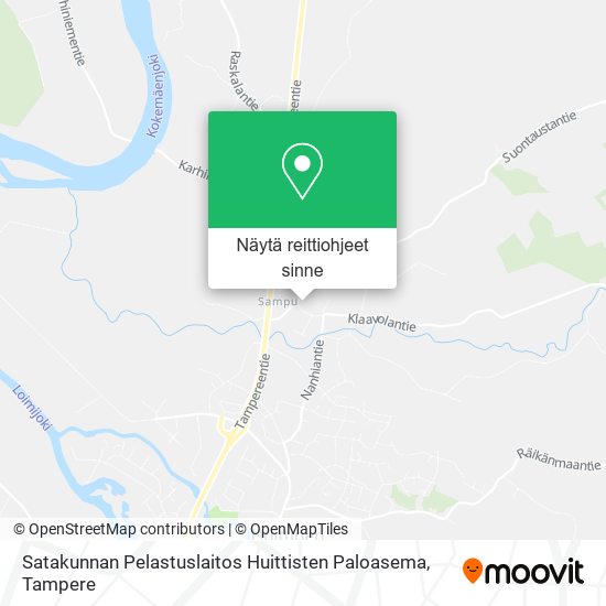 Satakunnan Pelastuslaitos Huittisten Paloasema kartta