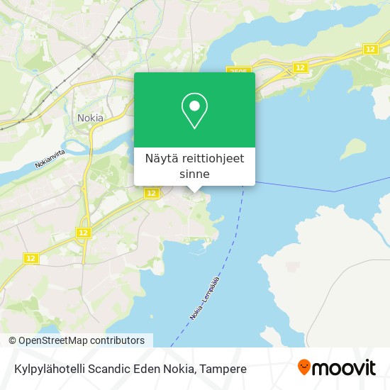 Kylpylähotelli Scandic Eden Nokia kartta