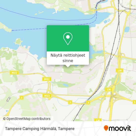 Tampere Camping Härmälä kartta