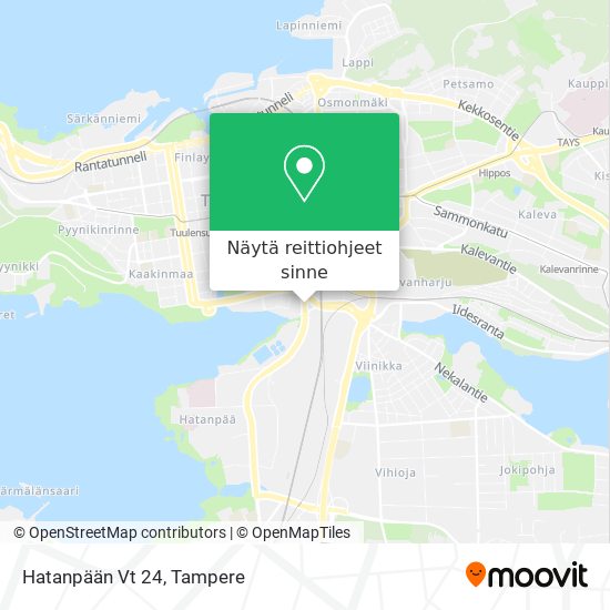 Hatanpään Vt 24 kartta