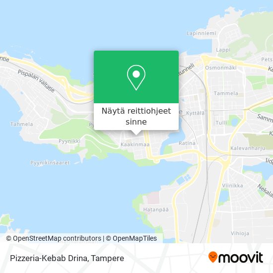 Pizzeria-Kebab Drina kartta