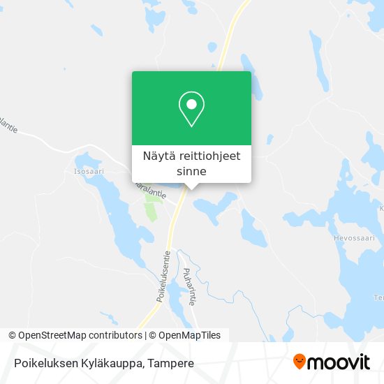 Poikeluksen Kyläkauppa kartta