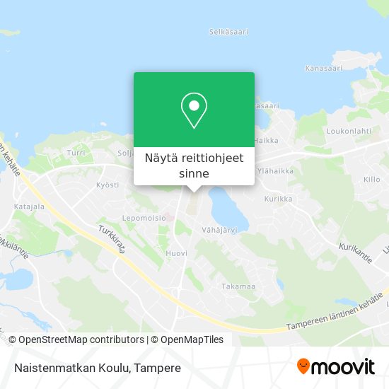 Naistenmatkan Koulu kartta