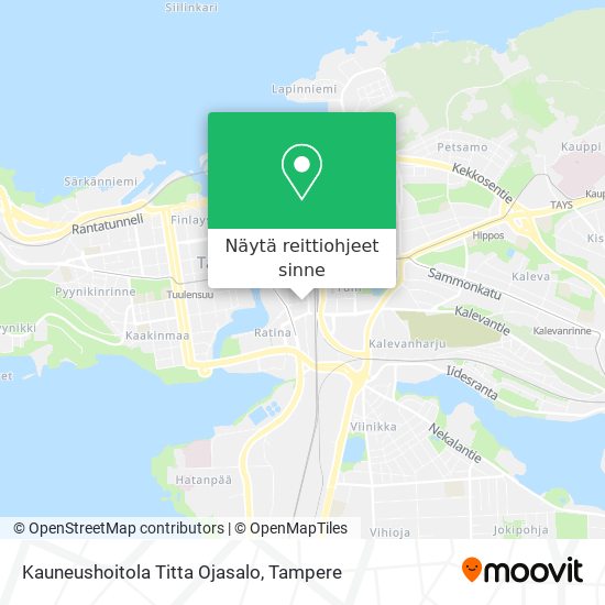 Kauneushoitola Titta Ojasalo kartta