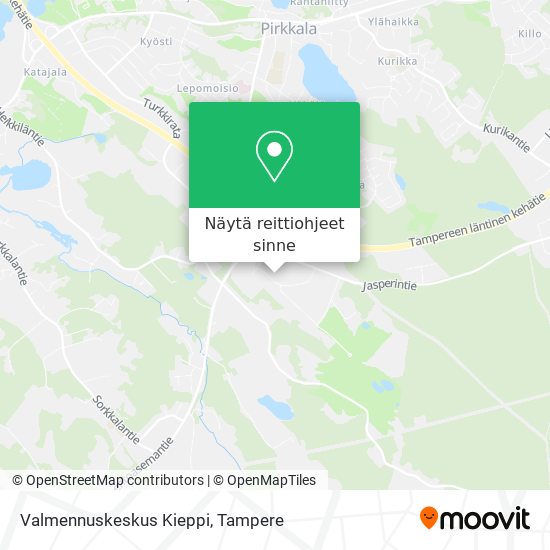 Valmennuskeskus Kieppi kartta