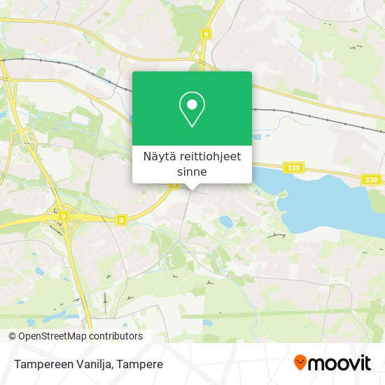 Tampereen Vanilja kartta
