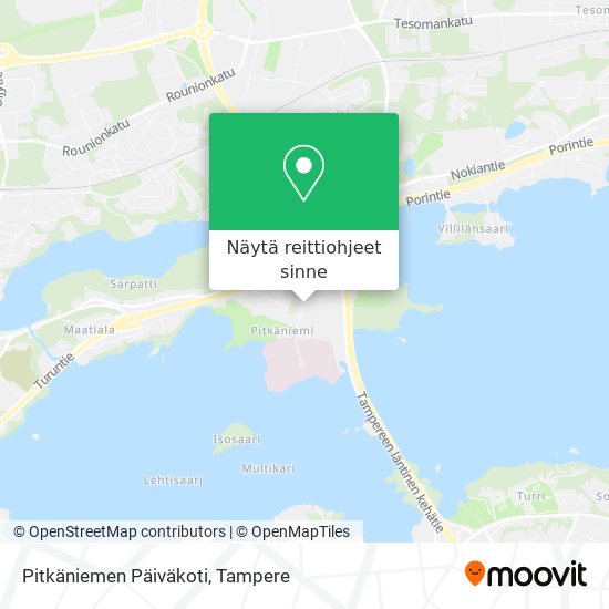 Pitkäniemen Päiväkoti kartta