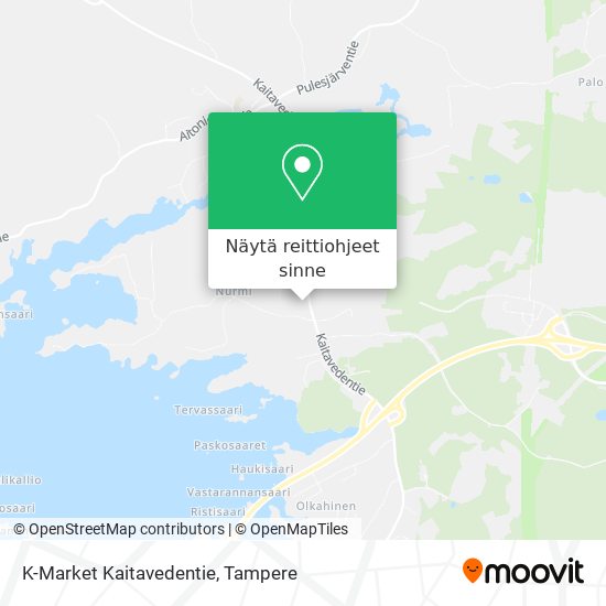 K-Market Kaitavedentie kartta