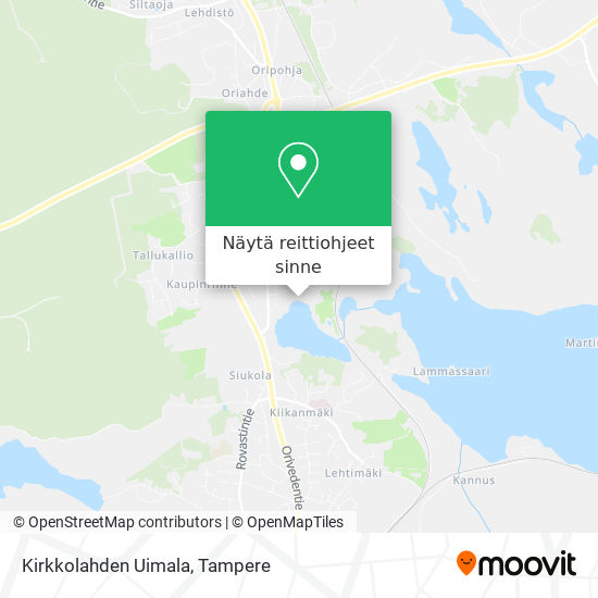 Kirkkolahden Uimala kartta