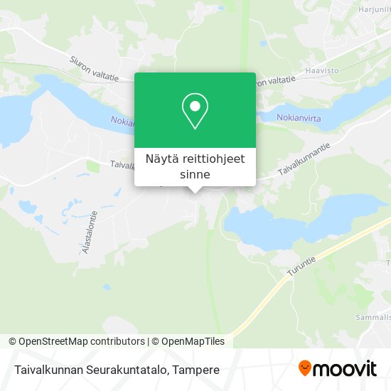 Taivalkunnan Seurakuntatalo kartta