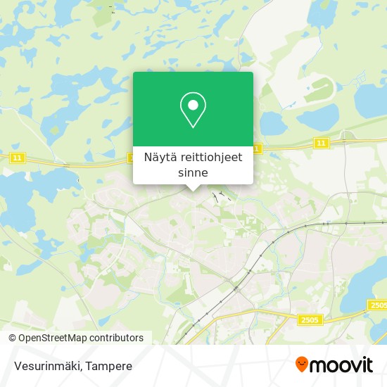 Vesurinmäki kartta