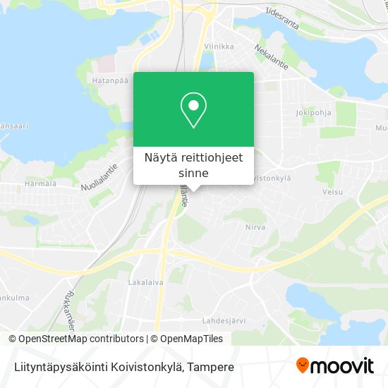 Kuinka päästä kohteeseen Liityntäpysäköinti Koivistonkylä paikassa Tampere  kulkuvälineellä Bussi tai Juna?