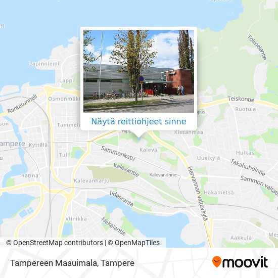 Tampereen Maauimala kartta