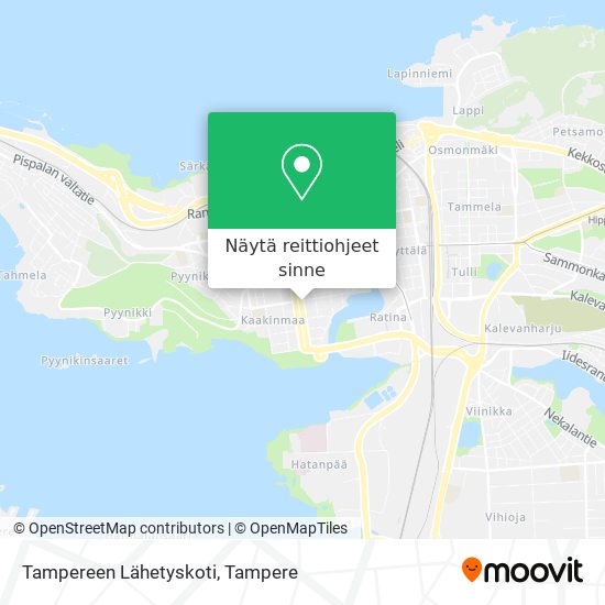 Tampereen Lähetyskoti kartta