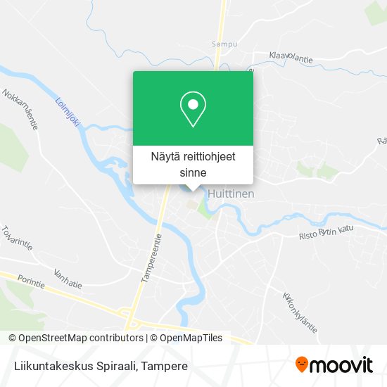 Liikuntakeskus Spiraali kartta