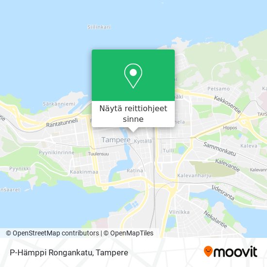 P-Hämppi Rongankatu kartta