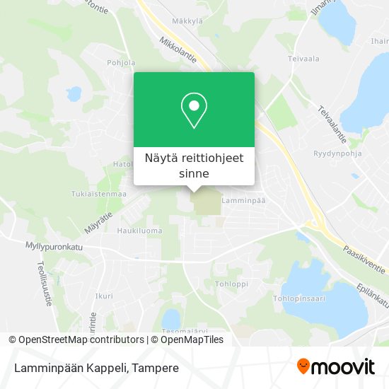 Lamminpään Kappeli kartta