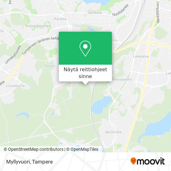 Myllyvuori kartta