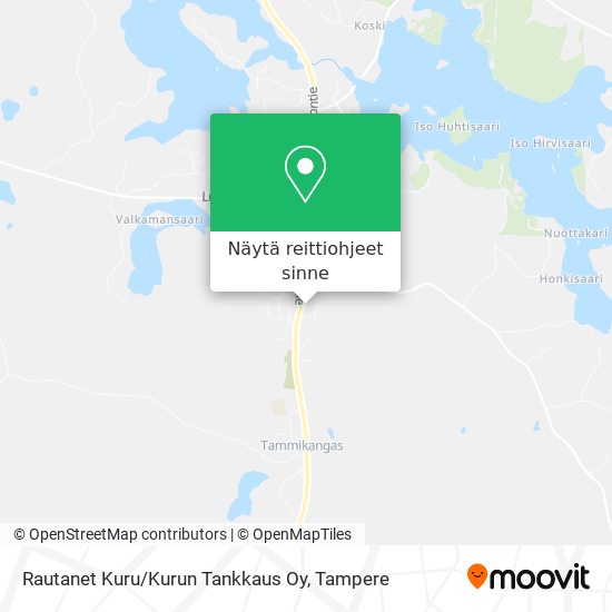 Rautanet Kuru / Kurun Tankkaus Oy kartta