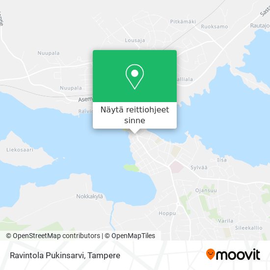 Ravintola Pukinsarvi kartta