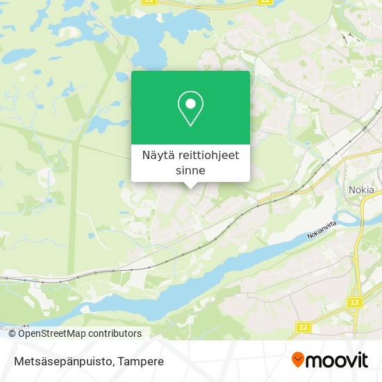 Metsäsepänpuisto kartta