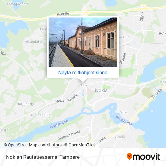 Nokian Rautatieasema kartta