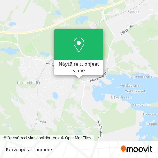 Korvenperä kartta