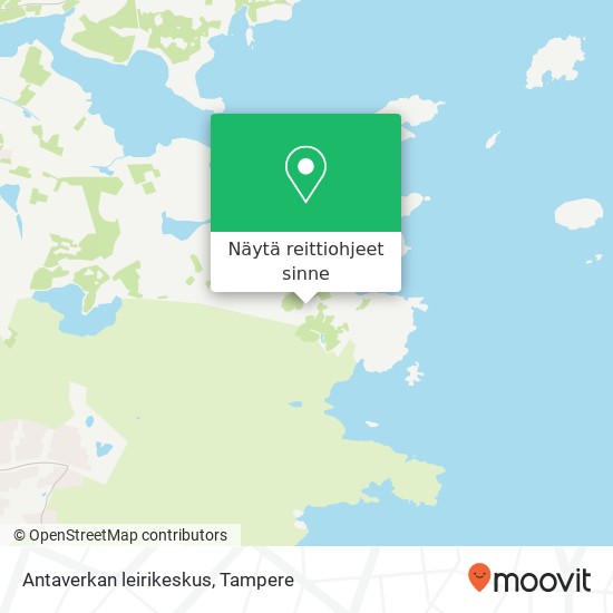 Antaverkan leirikeskus kartta