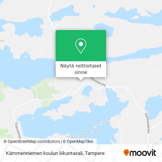 Kämmenniemen koulun liikuntasali kartta