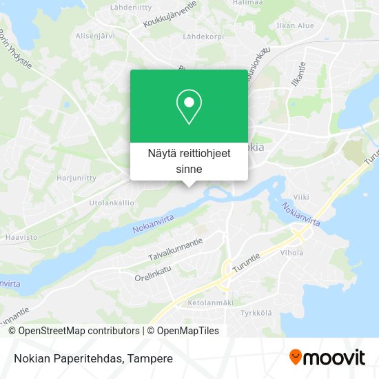 Nokian Paperitehdas kartta