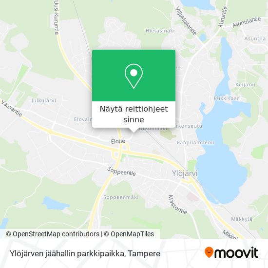Ylöjärven jäähallin parkkipaikka kartta