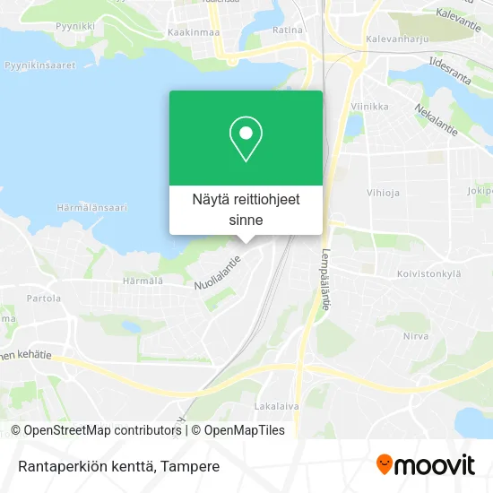 Rantaperkiön kenttä kartta