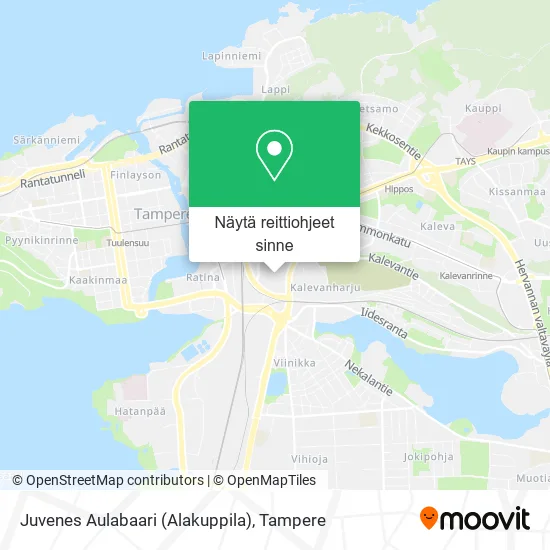 Juvenes Aulabaari (Alakuppila) kartta