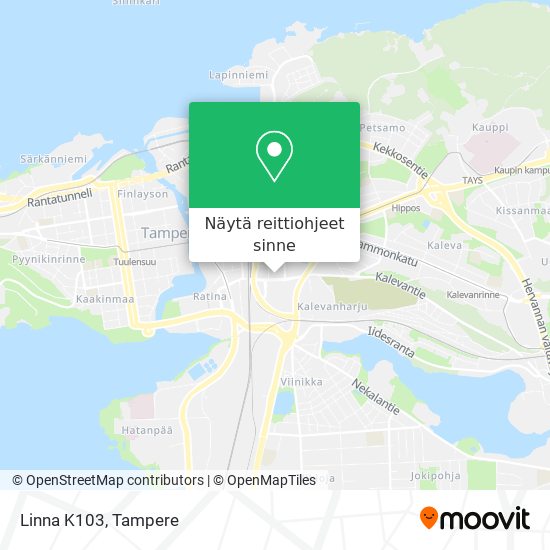 Kuinka päästä kohteeseen Linna K103 paikassa Tampere kulkuvälineellä Bussi?