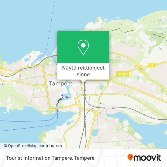 Tourist Information Tampere kartta
