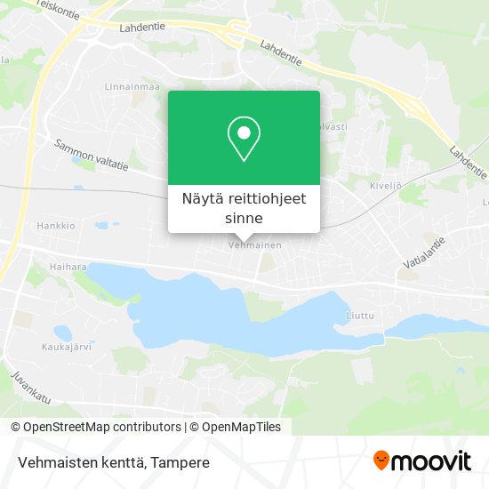 Vehmaisten kenttä kartta